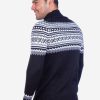 INTI0004 FAIR ISLE SWEATER FOR MEN KNITTED IN ALPACA WOOL - TURTLENECK ALPACA JUMPER FOR WINTER SEASON