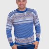 Soft Sky Blue Alpaca Sweater-for-men