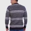 Soft Black and Gray Alpaca Sweater for men
