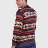 Crewneck Gray Alpaca Sweater for Men