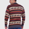 Crewneck Gray Alpaca Sweater for Men