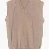 INTI ALPACA Beige Alpaca Vest for Men All year around