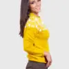 Crewneck Yellow Alpaca Sweater for Women