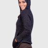 Dark Gray Hoodie Alpaca Sweater for women