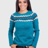 Aqua Island Alpaca Sweater for Women