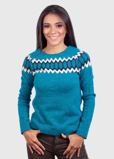 Aqua Island Alpaca Sweater for Women