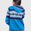 Alpaca Women’s Knit Hoddie Turquoise Sweater