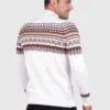 Turtleneck White Alpaca Sweater for Men