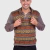 Soft Brown Melange Alpaca Sweater for men “Takiri”