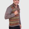 Soft Brown Melange Alpaca Sweater for men “Takiri”
