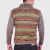 Soft Brown Melange Alpaca Sweater for men “Takiri”