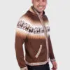 Alpaca Men’s knit hoddie Brown Sweater