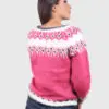 Isle French Rose Hand Made Alpaca Sweater for Women