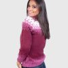 Isle Burgundy Hand Made Alpaca Sweater for Women