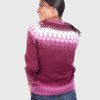 Isle Burgundy Hand Made Alpaca Sweater for Women