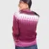 Isle Burgundy Hand Made Alpaca Sweater for Women