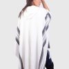 Hoddie White Alpaca Poncho “Nuna”