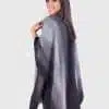 V neck Gray Soft Alpaca Poncho “Sami”