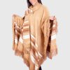 Beige Soft Alpaca Poncho “Yuriana”