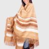Beige Soft Alpaca Poncho “Yuriana”