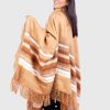 Beige Soft Alpaca Poncho “Yuriana”