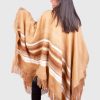 Beige Soft Alpaca Poncho “Yuriana”