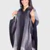 Collar Gray Soft Alpaca Poncho “Killay”