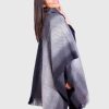 Collar Gray Soft Alpaca Poncho “Killay”