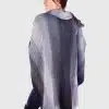 Collar Gray Soft Alpaca Poncho “Killay”