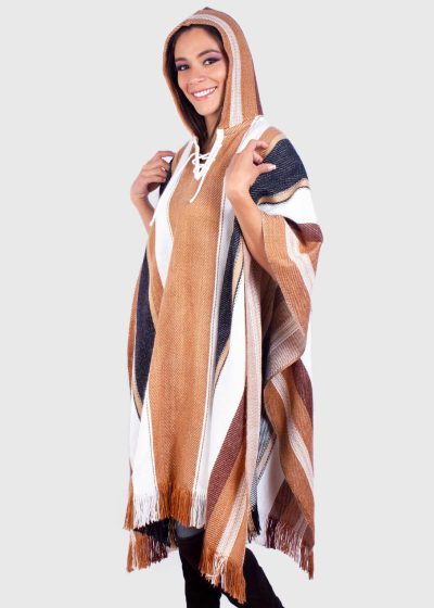 Hoddie Soft Alpaca Poncho “Yuria”