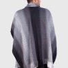 Collar Gray Soft Alpaca Poncho for Men “Killay”