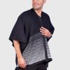 Black Soft Genuine Alpaca Poncho for Men “Inti”