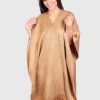 Solid Beige Alpaca Ruana “Danube”