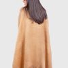 Solid Beige Alpaca Ruana “Danube”