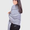 Alpaca Shawl in Gray “Copan”