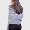 Alpaca Shawl in Gray “Copan”