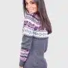 Gray Alpaca Cardigan Sweater for Women