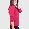 Cerise Hand Made Alpaca Cardigan Sweater for Women