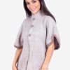 INTI ALPACA Poncho Sweater for Women in Beige Alpaca Wool