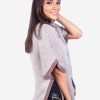 INTI ALPACA Poncho Sweater for Women in Beige Alpaca Wool