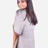 INTI ALPACA Poncho Sweater for Women in Beige Alpaca Wool