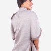 INTI ALPACA Poncho Sweater for Women in Beige Alpaca Wool