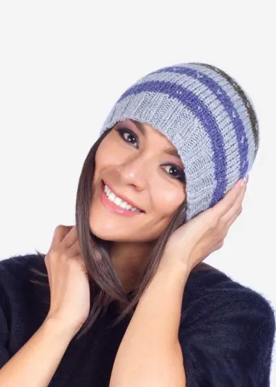 Beanie Alpaca Hat Hand knit for Women
