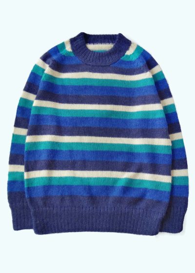 Kid Boy Blue Soft Alpaca Sweater