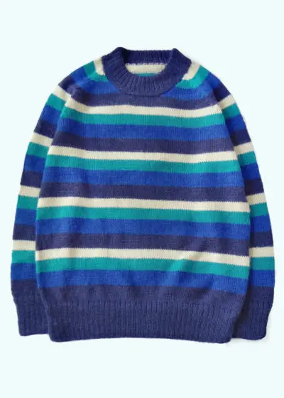 Kid Boy Blue Soft Alpaca Sweater
