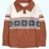 Kid Boy Beige Soft Alpaca Sweater
