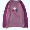 Kid Girl African Violet Soft Alpaca Sweater