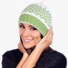 Alpaca Skull Hat in green and White