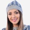 INTI ALPACA Alpaca Hat for Women in Gray Alpaca Wool - Winter Beanie Hat