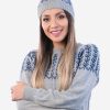 INTI ALPACA Alpaca Hat for Women in Gray Alpaca Wool - Winter Beanie Hat